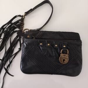 Juicy Couture Soft Leather Fringe Wristlet
